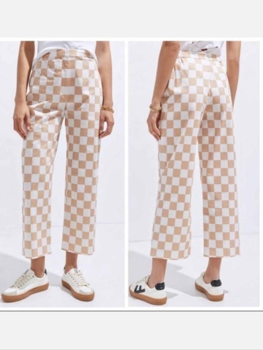 New Anthropologie Hutch Checkered Pants - Picture 11 of 11